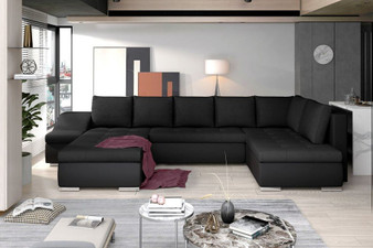 Liverpool U shaped sofa bed with storage S14/S11