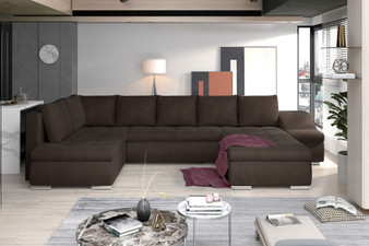 Liverpool U shaped sofa bed with storage M29