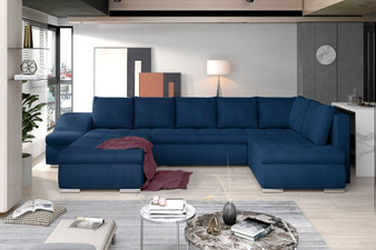 Liverpool U shaped sofa bed with storage M77