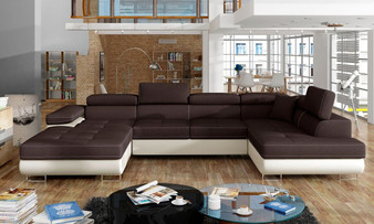 Sheffield U shaped sofa bed with storage S26/S33