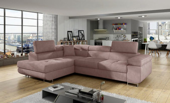 Leeds corner sofa bed with storage S61