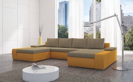 Birmingham U shaped sofa bed with storage S16/B03