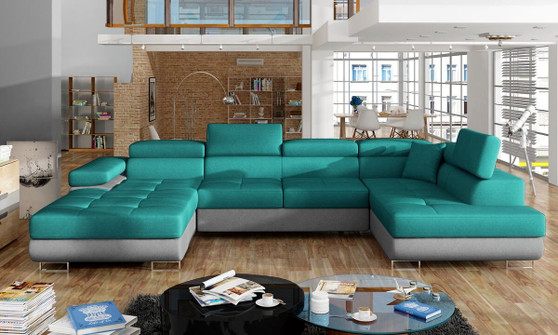 Sheffield U shaped sofa bed with storage D85/D90