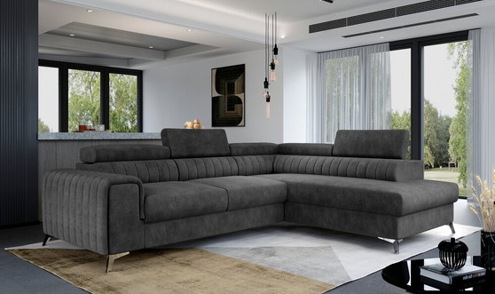 Glasgow corner sofa bed with storage D96