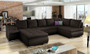 Liverpool U shaped sofa bed with storage S66