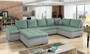 Liverpool U shaped sofa bed with storage S34/S83