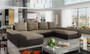 Birmingham U shaped sofa bed with storage S66/B03