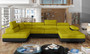 Sheffield U shaped sofa bed with storage O68/S11
