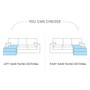 Manchester corner sofa bed with storage A07