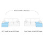Manchester corner sofa bed with storage A09