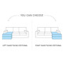 Manchester corner sofa bed with storage A120