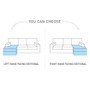 Manchester corner sofa bed with storage A15