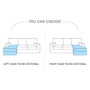 Manchester corner sofa bed with storage A16