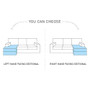 Manchester corner sofa bed with storage A17