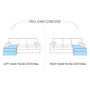 Manchester corner sofa bed with storage A21