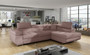 Leeds corner sofa bed with storage S61