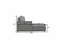 Leicester corner sofa bed with storage L68/S98