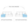 Leicester corner sofa bed with storage B05/S33