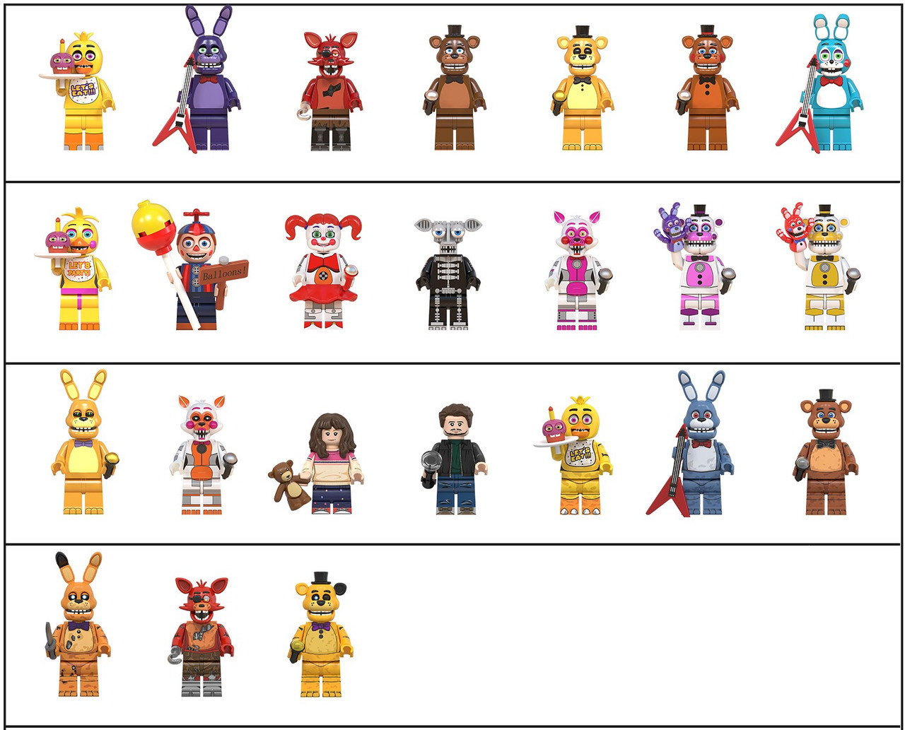 Five Nights at Freddy's Custom Minifigures J's Little Things