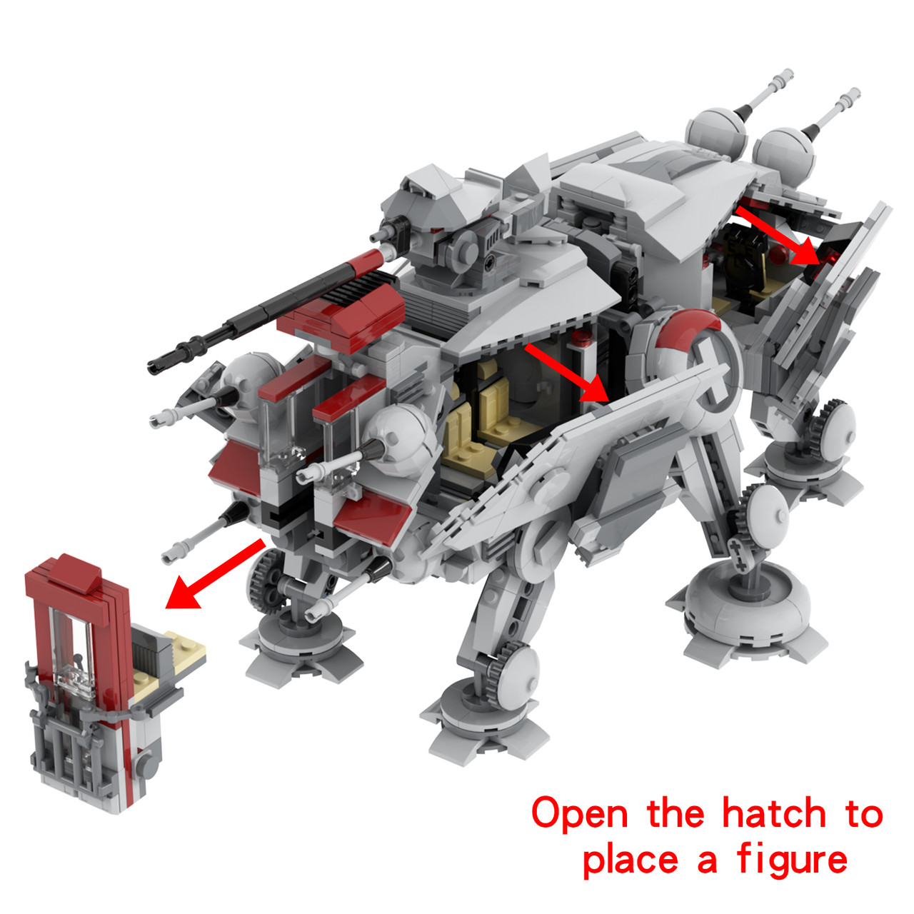 Star Wars AT-TE All Terrain Tactical Enforcer Custom MOC Building