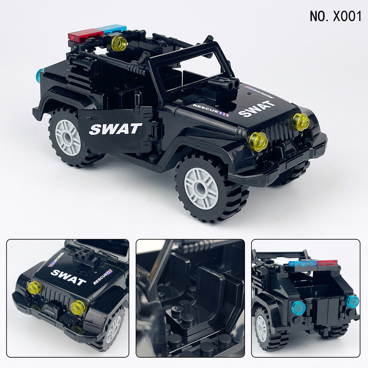 Playmobil Playcustom - Fourgon + équipe S.W.A.T. (REF-002)