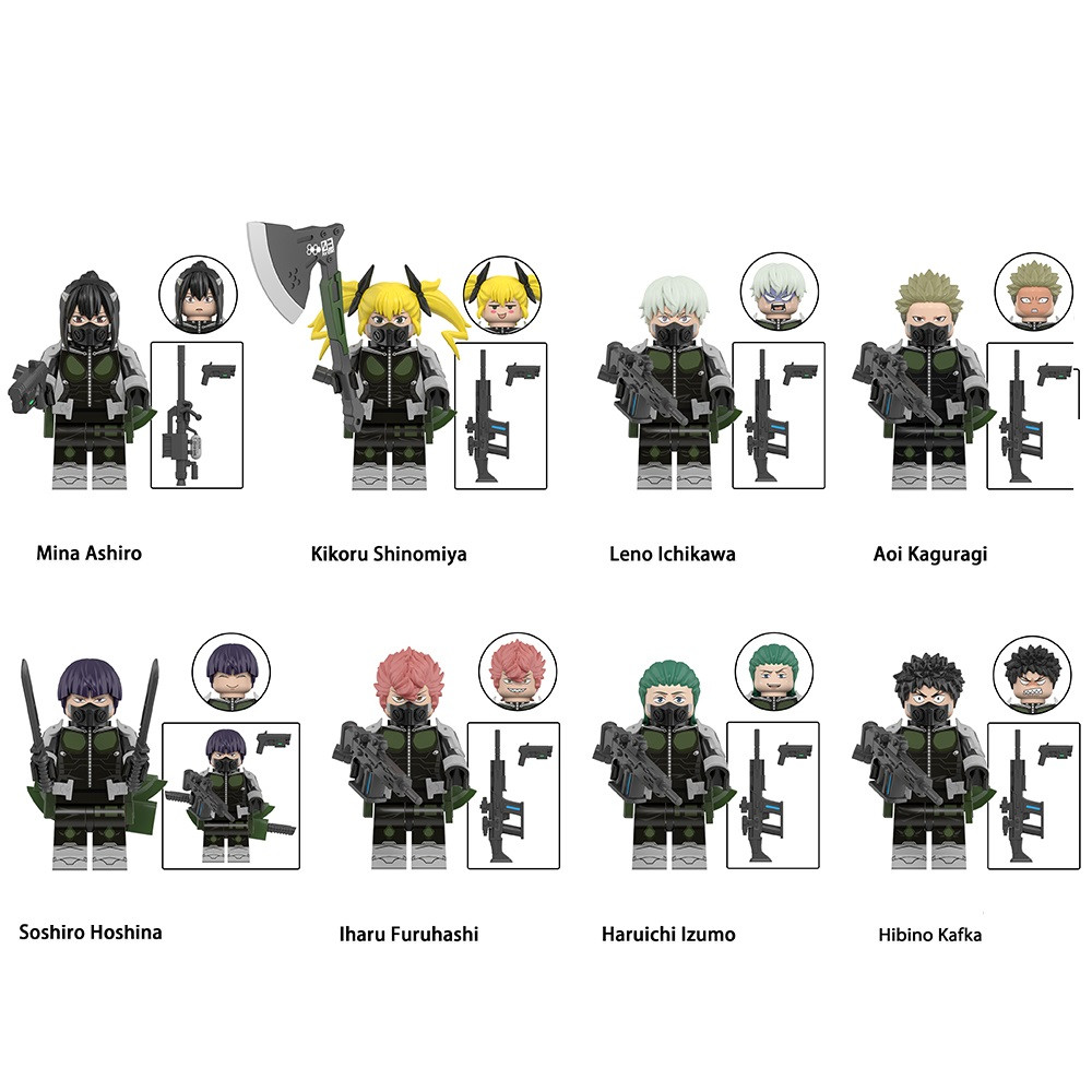 Kaiju No. 8 Custom Anime Minifigures 8pcs Set - J's Little Things