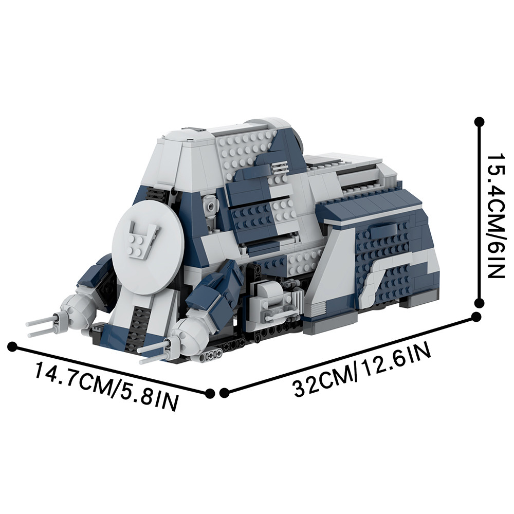 BattleMoonWars銀　セット Star Wars Trade Union Troop Carrier MTT MOC Building Block Set