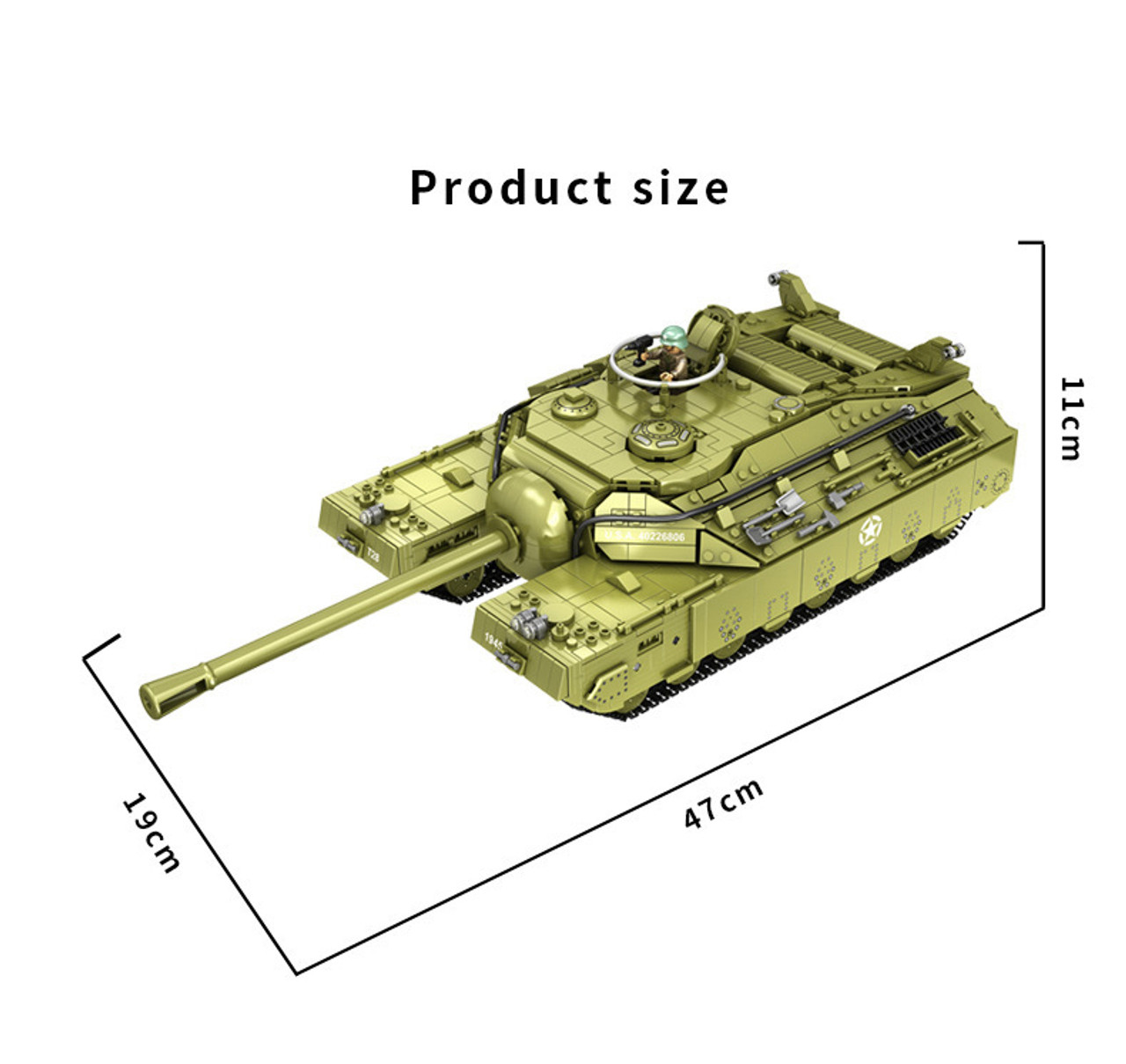 T28 Heavy Tank Military Army Building Block Set 2986pcs