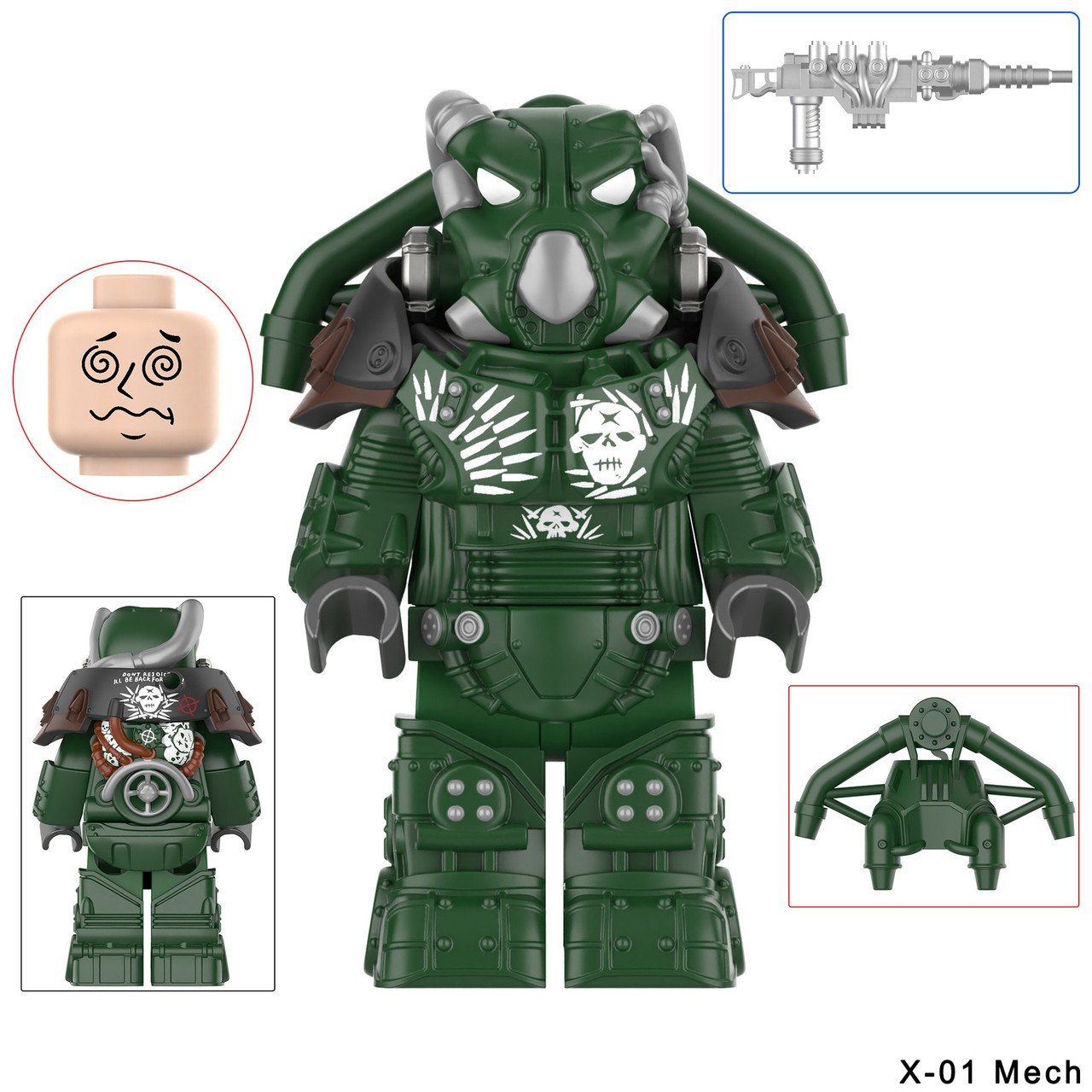 Fallout X-01 Power Armor Assortment 2 Custom Minifigures