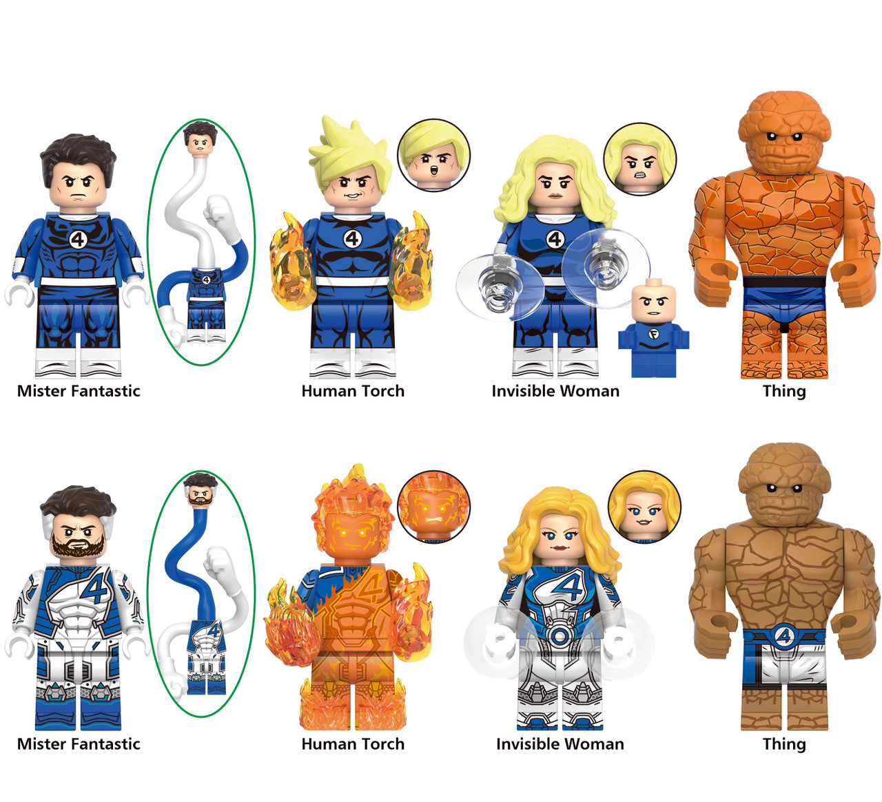 Marvel Super Heroes Fantastic Four Custom Minifigures XH - J's