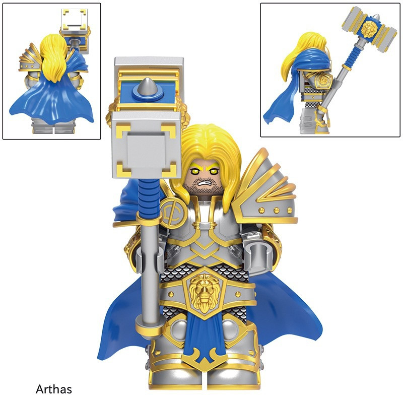 アトラク鎧　オリジナル World of Warcraft Lich King Arthas Custom Minifigures - J's Little