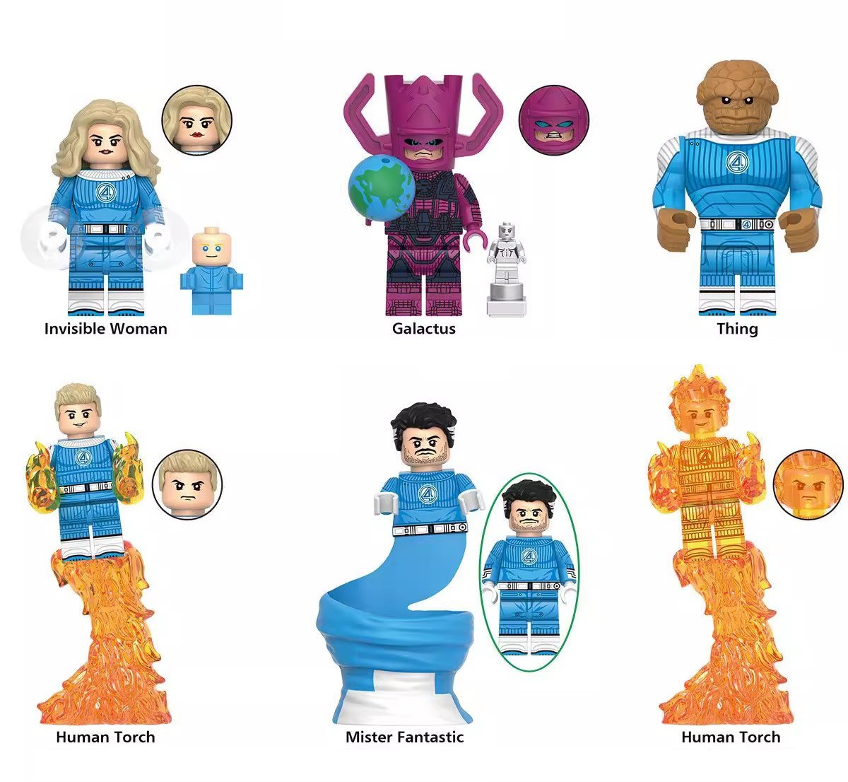 Marvel Super Heroes Fantastic Four Custom Minifigures XH 2 - J's