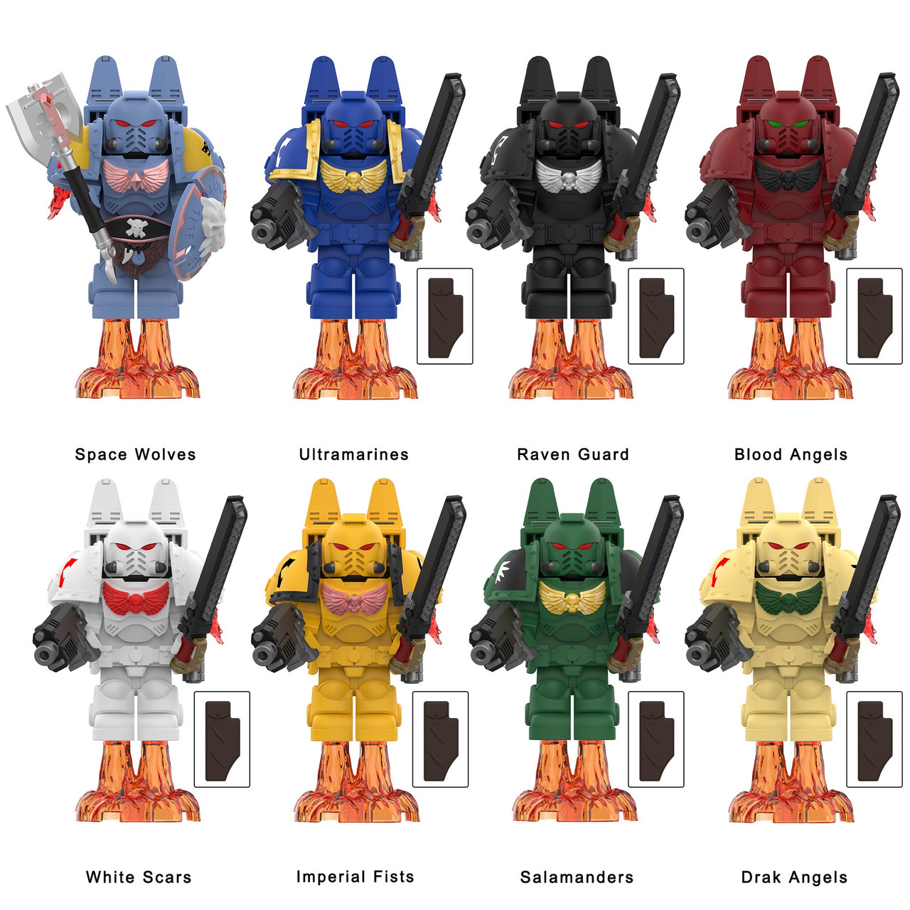 Warhammer 40K Space Marines Assortment Minifigures DY - J's Little