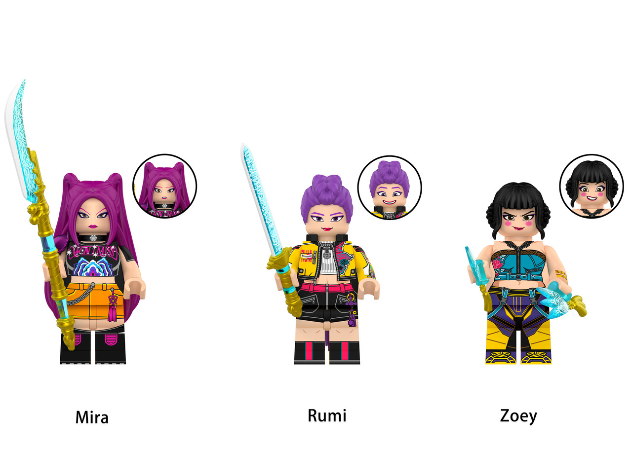 Kpop Demon Hunters Movie Custom Minifigures Set