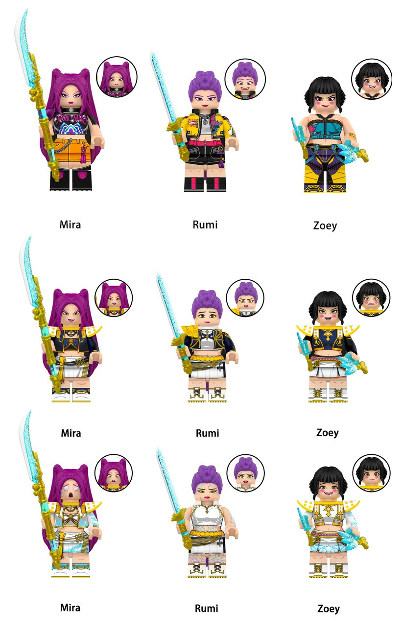 Kpop Demon Hunters Movie Custom Minifigures Set