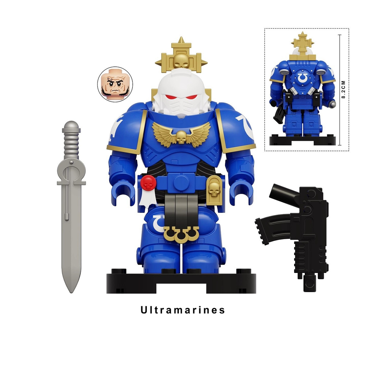Warhammer 40K Ultramarines Minifigures (Big Figures) KT - J's