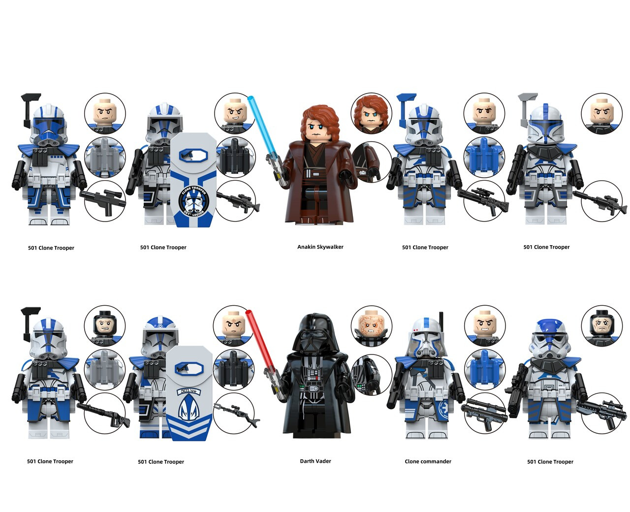 501.STARWARS デアゴスティーニ　フィギュア　コレクション Star Wars 501st Custom Minifigures Assortment TV 2 - J's Little Things