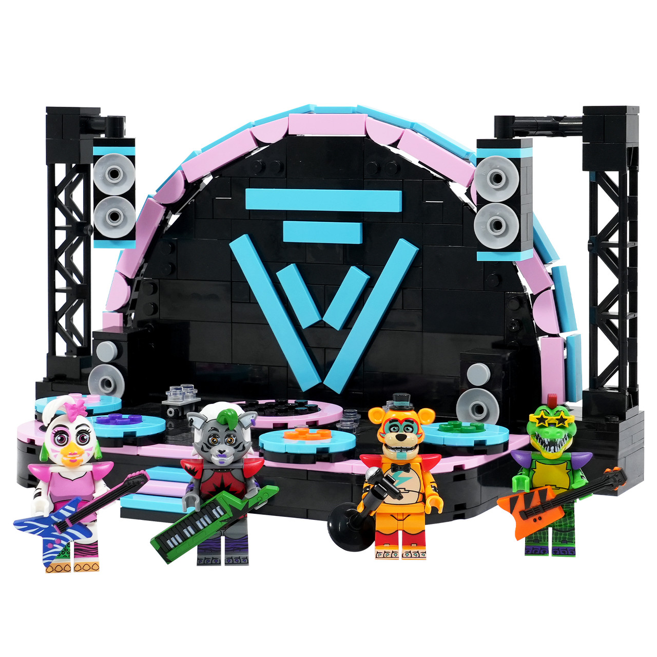 Five Nights at Freddy's Midnight Security Bear Rock Stage Custom