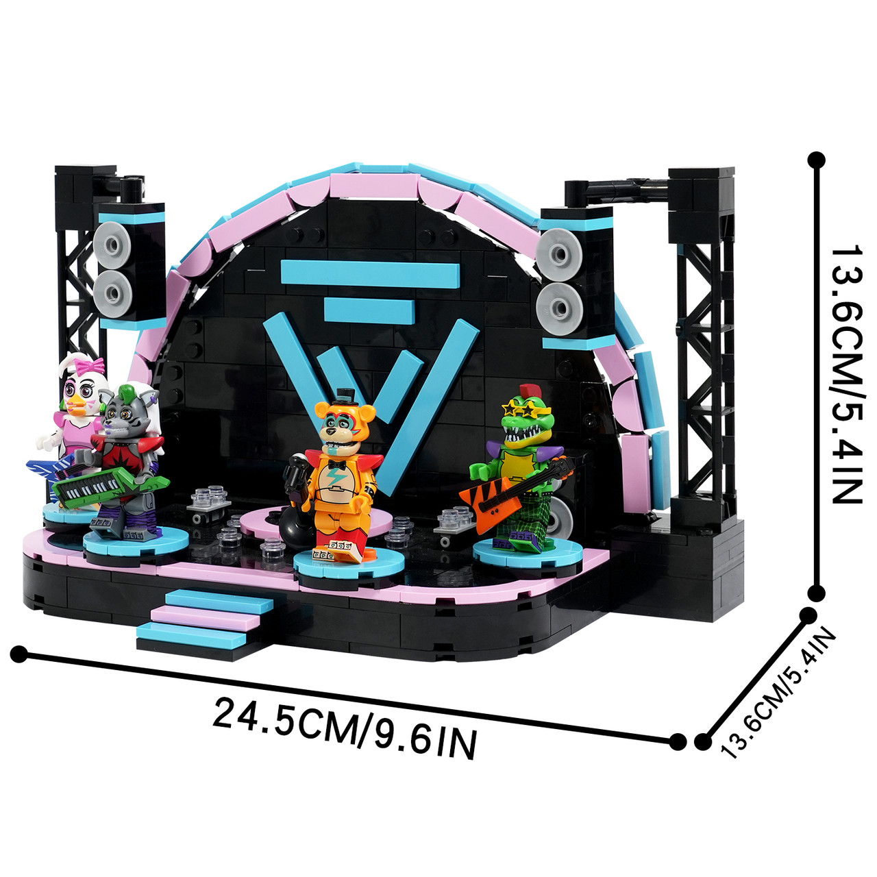 Five Nights at Freddy's Midnight Security Bear Rock Stage Custom