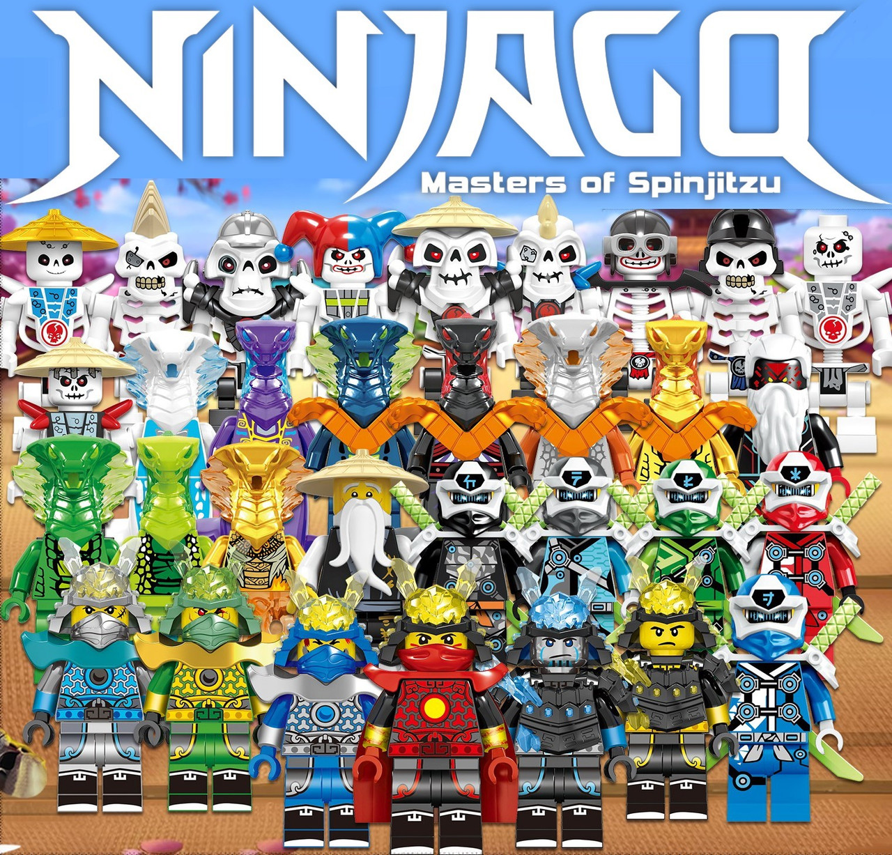 Ninjago Season 12 Custom 32 Minifigures Set