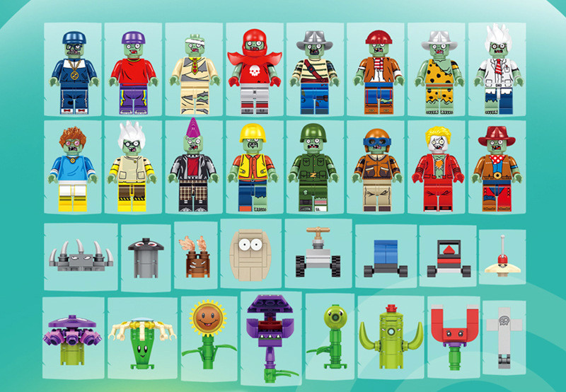 Plants vs Zombies Custom Building Block Set 687pcs 90086 - J's