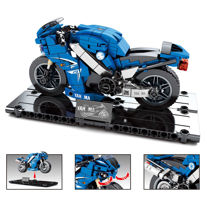 Motorcycle Custom Building Block Set Model 1 - J's Little Things