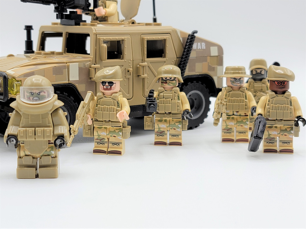 US Marines Humvee Squad 12 Minifigures Custom Set