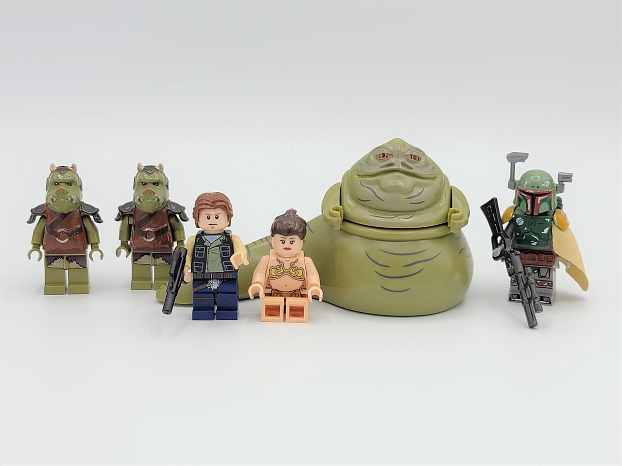 Star Wars Jabba Custom 6 Set Han Solo Slave Leia Boba Fett - J's