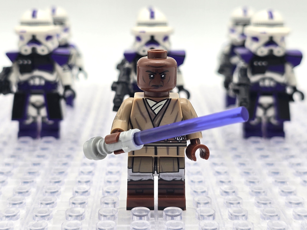 Star Wars Mace Windu 187th Legion Clone Troopers Minifigures Set