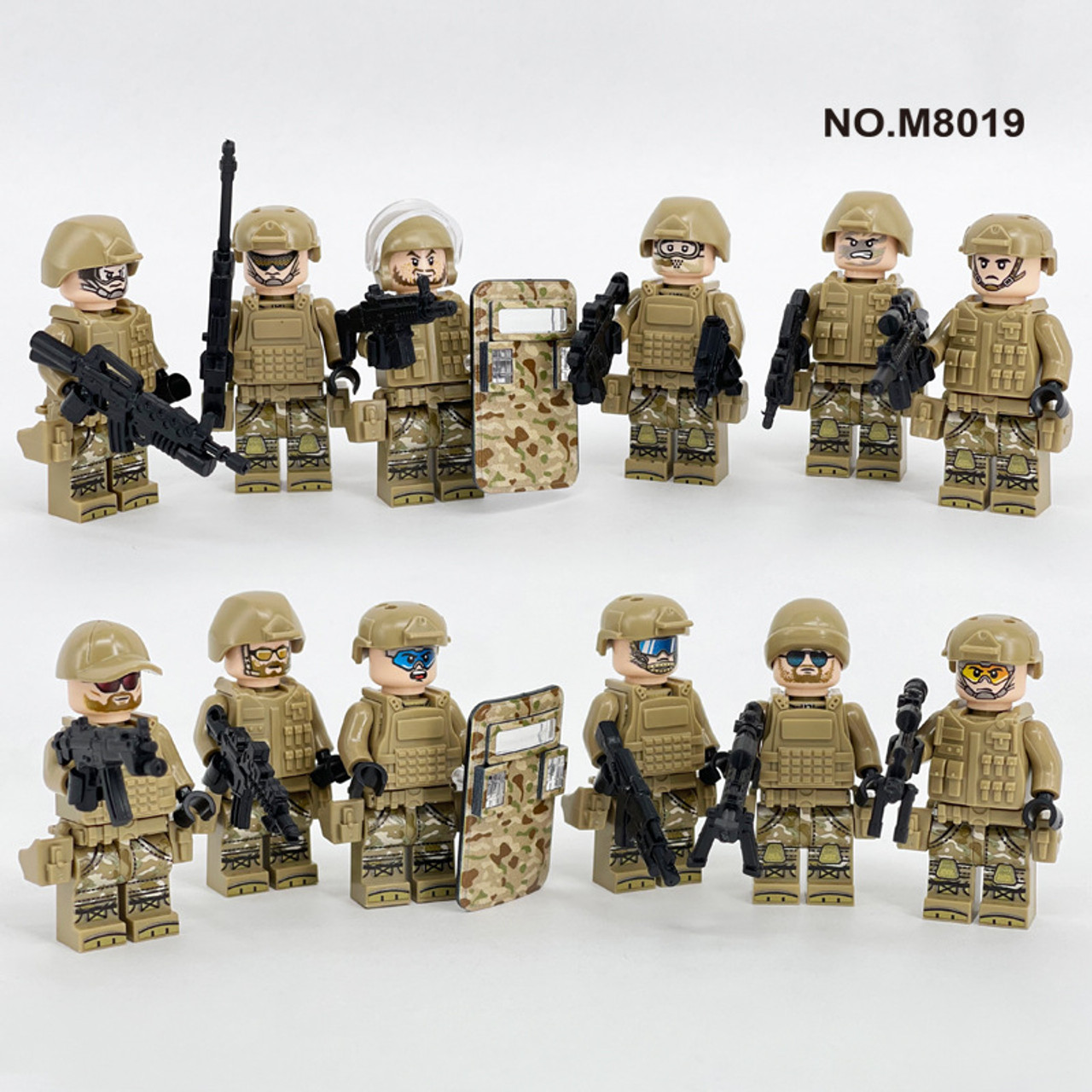 Sand Camo Special Forces Custom 12 + Accessories - J's Little Things