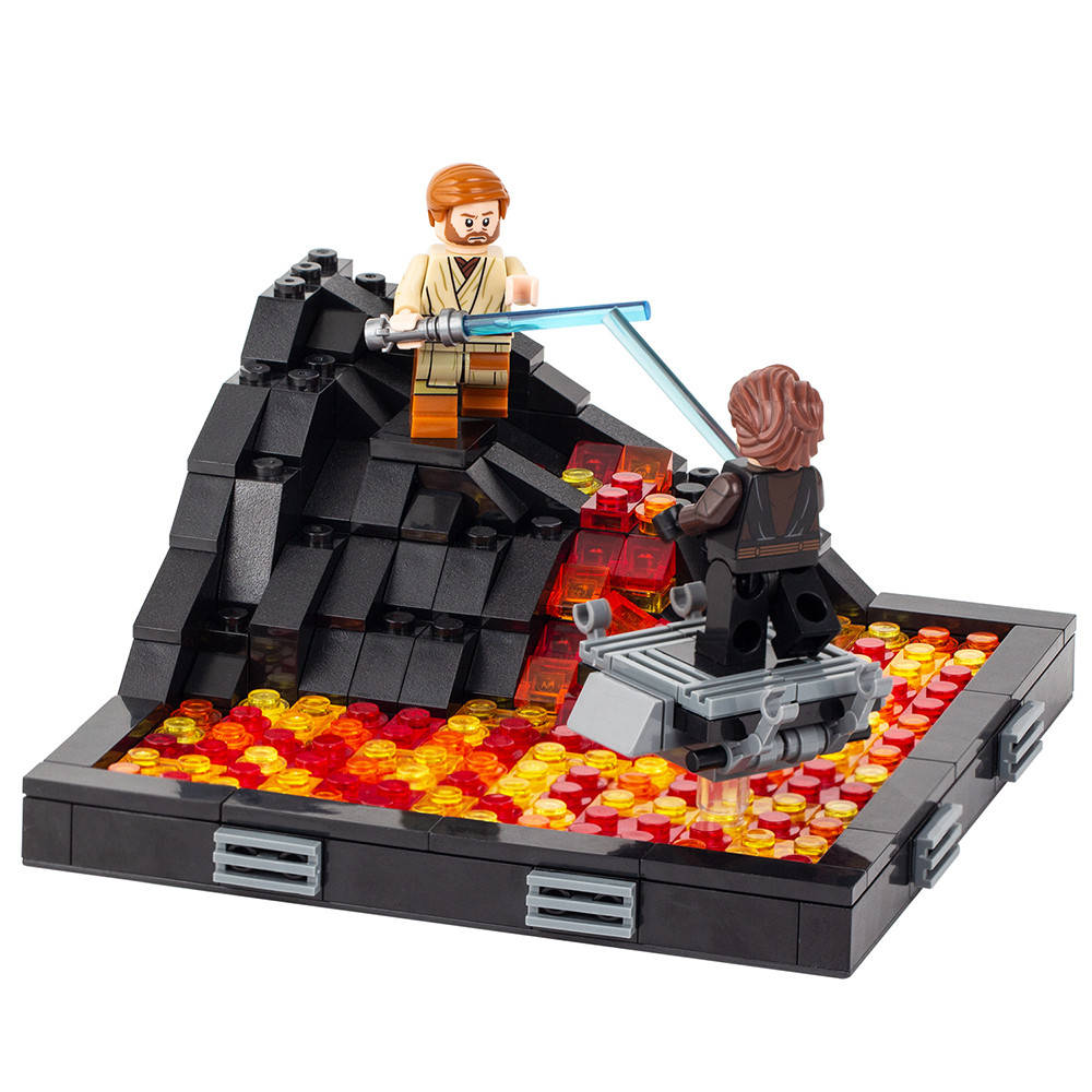 Vs Obi Wan Kenobi Duel On Mustafar Lego Set Star Wars MOC Duel On