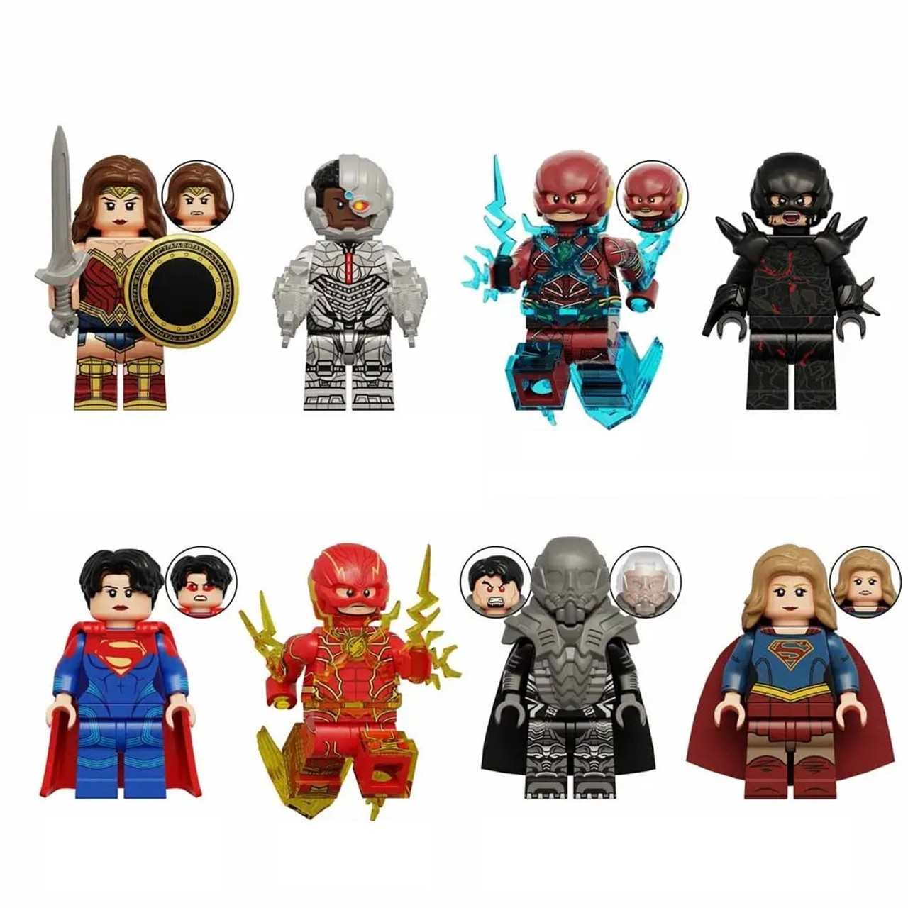 DC The Flash Movie 2023 Custom 8 Minifigures Set