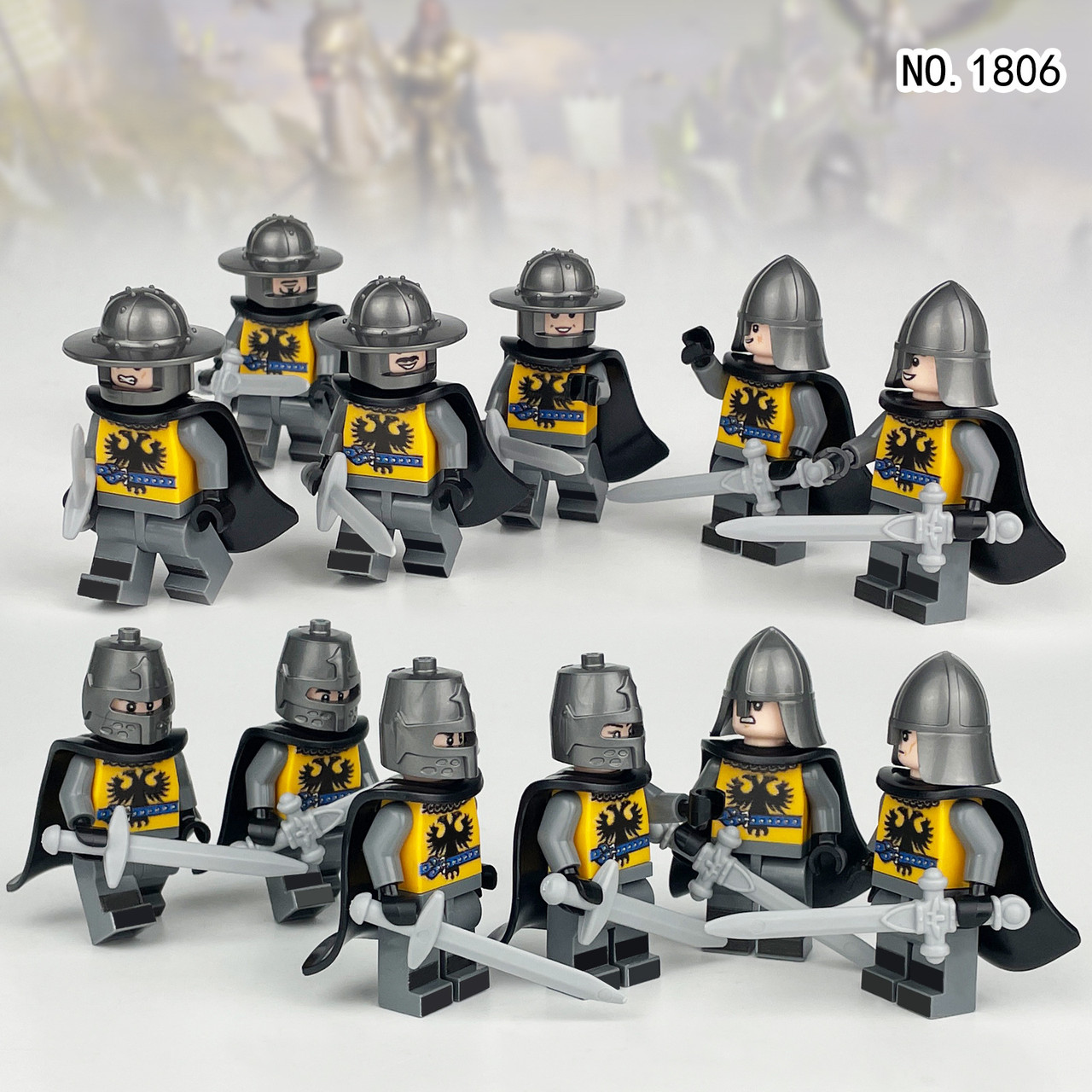 Medieval Knights and Soldiers Lot 12pcs - 1806 - J's Little Things