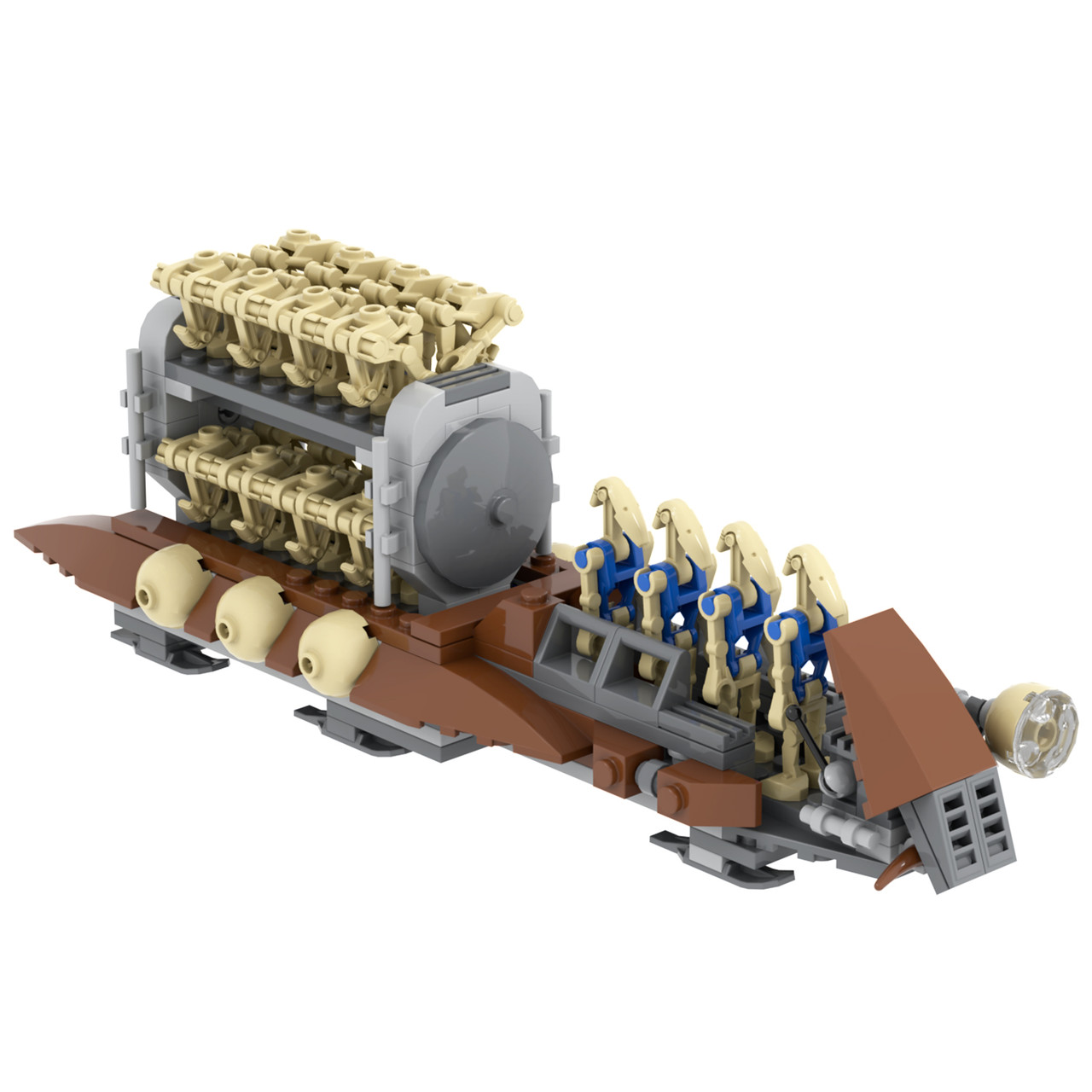 Star Wars Battle Droids Transport MOC Building Block Set - Main Image